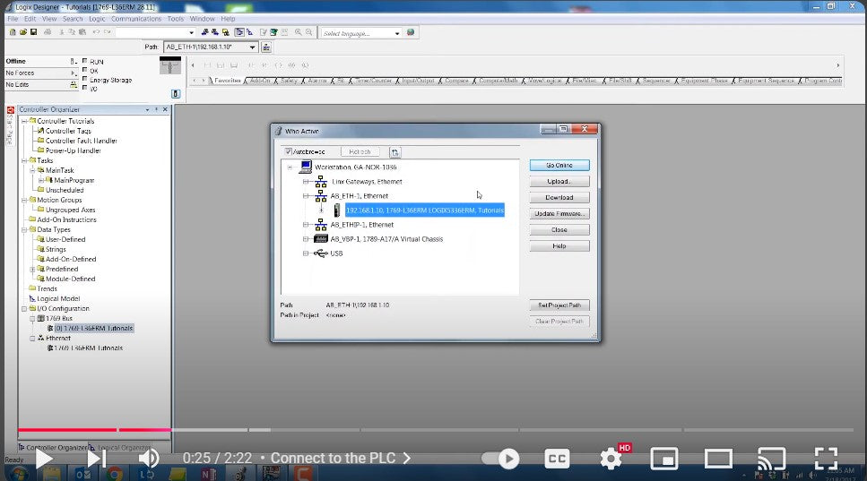Allen Bradley - COMPACTLOGIX 1769-L16ER-BB1B COMPACTLOGIX 5370-L1 PROCESSOR 16DI/16DO 384KB RK1040B